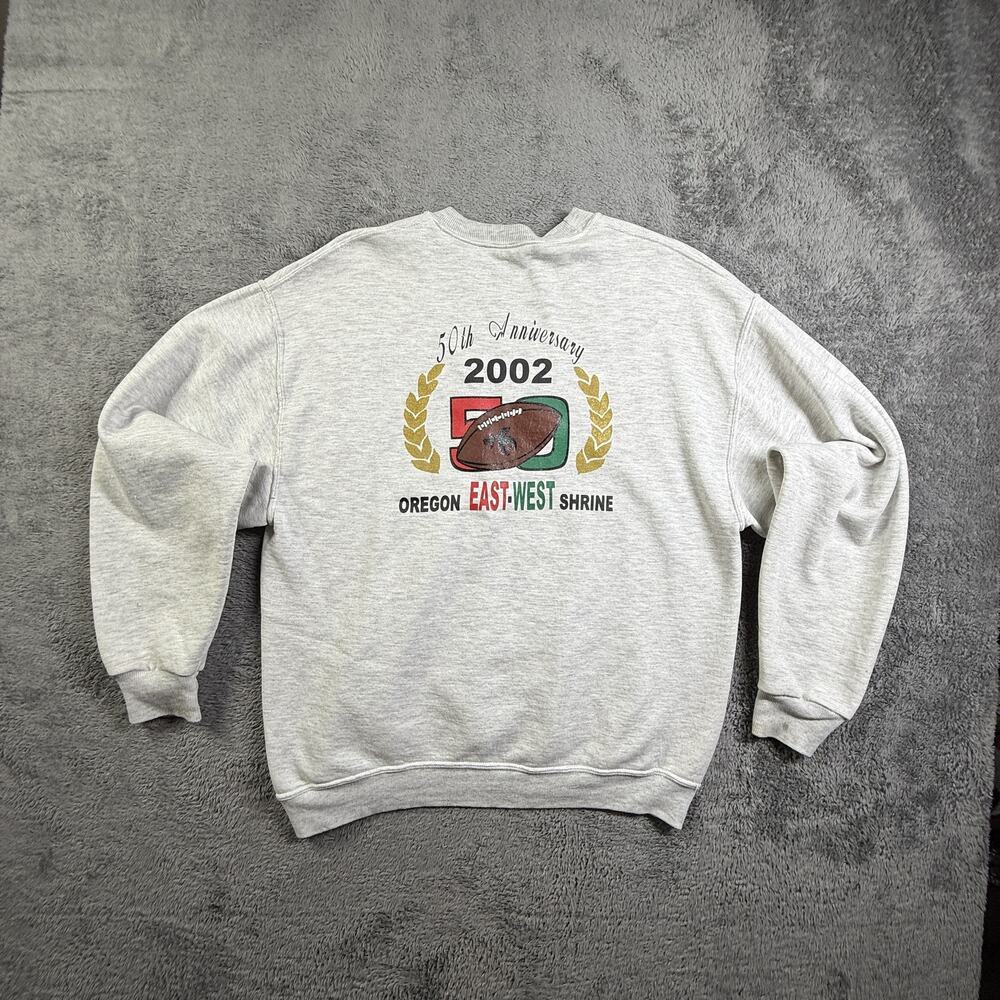 Vintage 2002 Oregon East West Shrine All-Star Football Crewneck Sweatshirt XL
